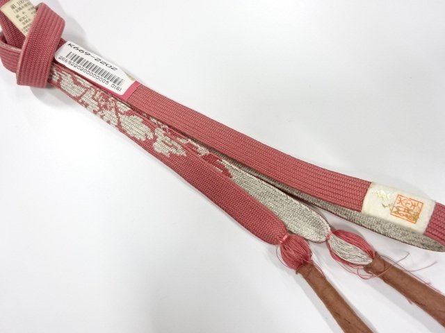未使用品　正絹　手組帯締め